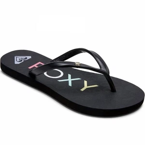 Sandalias chanclas Roxy para niñas arena verano playa vacaciones - negras - Imagen 1 de 4