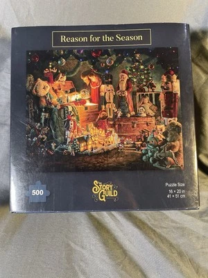 * 全新带盒* Story Guild 500 片拼图赛季原因 — 第 1/4 张图片