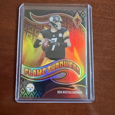 2021 Panini Phoenix lança-chamas Ben Roethlisberger #FT-7 preto /10 - Imagem 1 de 2