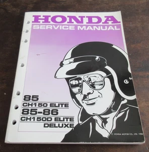 Honda CH150 CH150D Elite Deluxe 1985 1986 manual de reparación de servicio de taller - Imagen 1 de 13