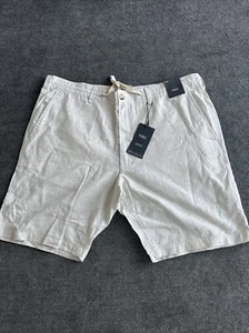 Marks and Spencer Men’s Cotton and Linen Blend Shorts W40” - Picture 1 of 8