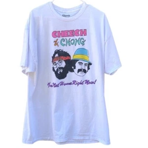 Camiseta Cheech & Chong Mujer Talla Grande 0X/1X Manga Corta Blanco Gráfico - Imagen 1 de 5