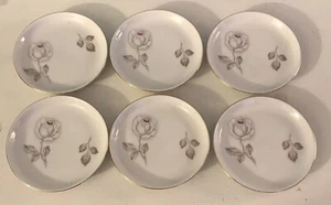 VTG Lot Of 6 Johann Haviland Bavana Germany Rose Small 31/2” Plate - Picture 1 of 4