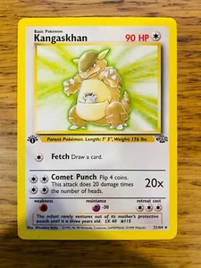 N-NEUWERTIG! 1. Edition Kangaskhan (21/64) Rare Jungle Set Pokemon Karte! SCHNELLER VERSAND! - Bild 1 von 2