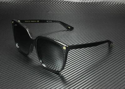 Gafas de sol auténticas para mujer GUCCI GG0022S 001 negras ojo de gato 57 mm Foto 1 de 4