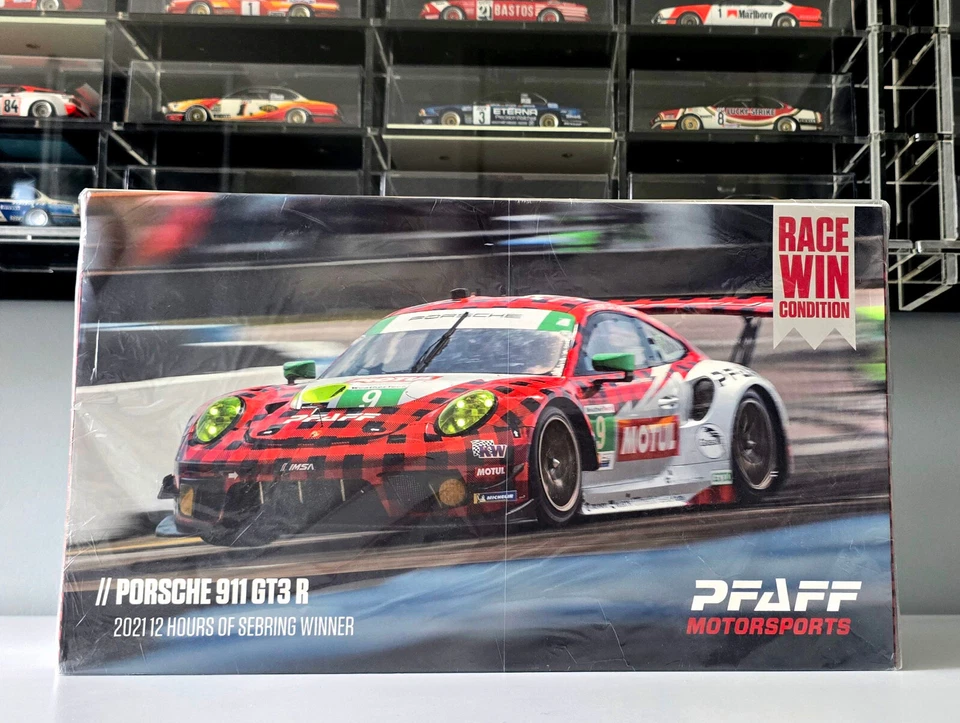 1/18 Spark Pfaff Porsche 911 GT3 R Winner 12h Sebring  2021 Raced version - Immagine 1 di 3
