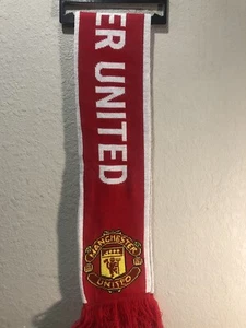 ADIDAS MANCHESTER UNITED SCARF 2020 Real Red / White FS0143 BRAND NEW WITH TAGS - Picture 1 of 5