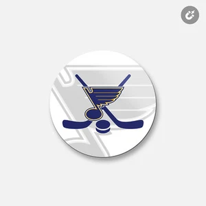 St. Louis Blues NHL | 4"" X 4"" Imán decorativo redondo - Imagen 1 de 2