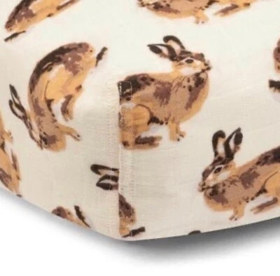 NWT Milkbarn  bunny rabbit crib sheet - Image 1 of 3