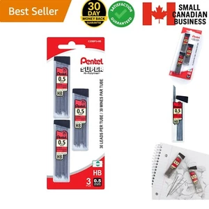 Plastic HB Lead Refills 0.5mm 30 Pieces for Mechanical Pencils Black - Picture 1 of 8