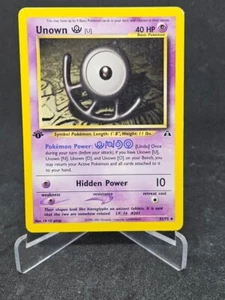 Pokemon Card Unown U 51/75 Neo Discovery Uncommon 1st Edition - Bild 1 von 2