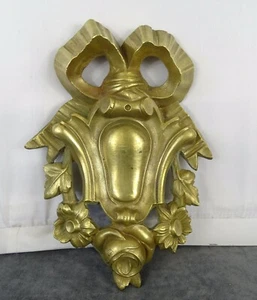 7,2 Zoll - Antike französische Bronze Möbel Giebel Dekoration Blumen - Bild 1 von 10