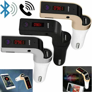 Bluetooth 5.0 Wireless Car FM Transmitter MP3 Player Radio 2 USB Charger Adapter - Picture 1 of 32