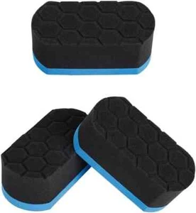 3Pcs Tire Shine/Dressing Applicator Pads Perfect for Using to Apply Blue - Picture 1 of 5
