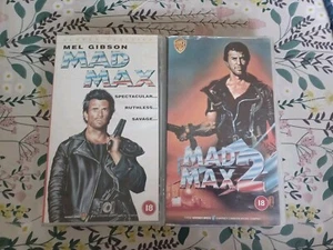 Mad Max & Mad Max 2 VHS Video Good CONDITION FREE POSTAGE Mel Gibson 04 - Picture 1 of 5
