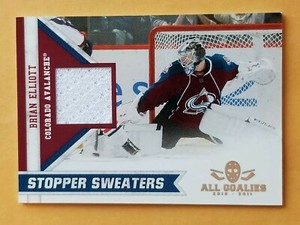 2010-11 Panini All Goalies Stopper Sweaters #17 Brian Elliott Colorado Avalanche