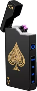 LcFun Electric Lighter, Rechargeable USB Dual Arc Plasma, Windproof Flameless, w - Picture 1 of 8