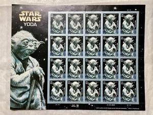 Mint US Star Wars Yoda Stamp Sheet 41c Scott# 461500 NEW UNUSED SET Of 20, 2007 - Picture 1 of 4