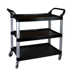 Sunnex Utility Trolley 3 Tier Black 1060 x 480 x 1000mm - Picture 1 of 1