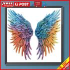 DIY Partial Special Shaped Drill Diamond Painting Colorful Feather Wings 30x30cm