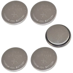 5-Pack LIR-2450 (CR2450) 3.6-Volt Li-Ion Rechargeable Button Cell Battery - Picture 1 of 3