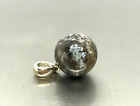 BERNSTEIN ANHÄNGER Geschenk Runde Perle Silber 925 Ostsee Schmuck auf Kordel 1,6g 14861
