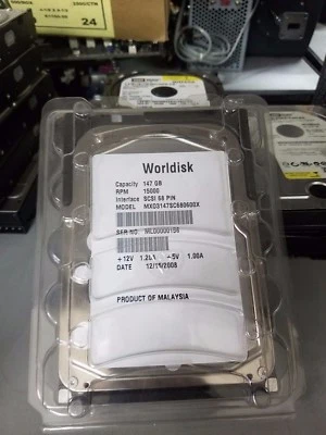 New Fujitsu WorlDisk 146GB 147GB 15K 68pin U320 Ultra 320 3.5" Hard Disk Drive - Image 1 of 2