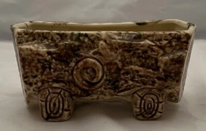 Wood/Log design vintage pottery planter - UNIQUE - Picture 1 of 7