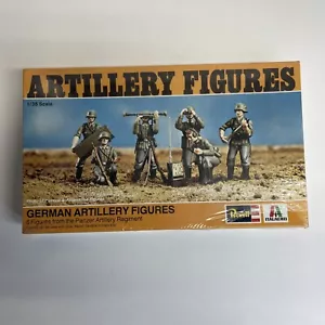 VINTAGE Revell (1976) GERMAN ARTILLERY FIGURES, PANZER REGIMENT, 1/35 Scale - Picture 1 of 6