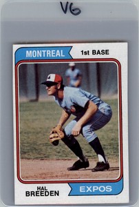 1974 Topps #297 Hal Breeden - VG