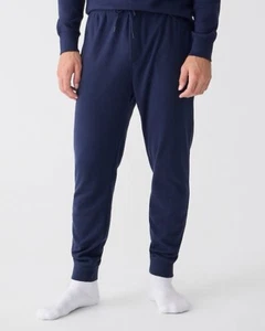 J.Crew Pant Mens Blue Double Knit Joggers Lounge Sweats Casual Outdoor NEW Sz M - Picture 1 of 12