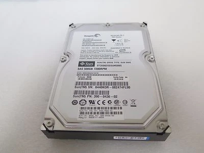 Sun Seagate Barracuda ES.2 ST3500620SS 500GB 7200 RPM SAS 3Gb/s 390-0436 - Image 1 of 2