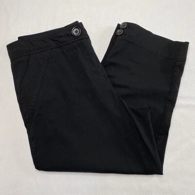 Pantalones para mujer Style & Co talla 8 negros cintura elástica elásticos chinos rectos recortados  Foto 1 de 4