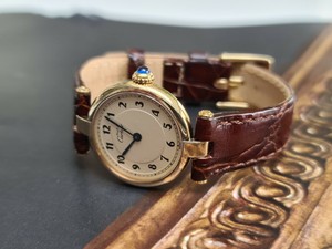 GENUINE CARTIER Ladies vendome  18k gold plated for repair please read descripti