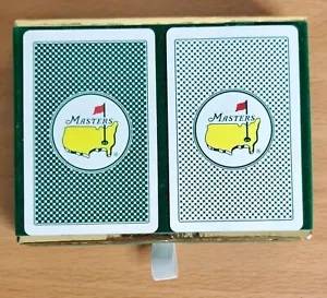 Carte da gioco The Masters Golf Tournament Augusta GA doppio mazzo - Foto 1 di 5