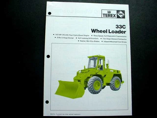 4 Pieces Terex  33C Wheel Loader, 74-51 Composter & More - Image 1 of 4