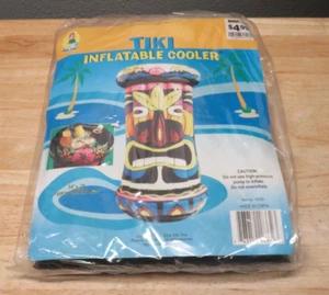 Vintage aufblasbarer Tiki Hawaii tropisch Sommer Strand Pool Party Eiskühler Y2K - Bild 1 von 8