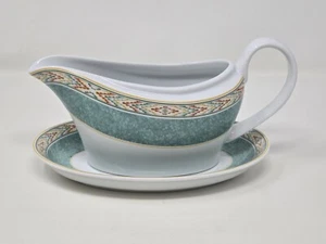 Wedgwood Home Azteken feines Porzellan Sauciere und Abtropfschale neuwertig - Bild 1 von 6