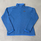 Patagonia Jacket Womens Medium Blue Better Sweater Fleece Quarter Zip Pullover