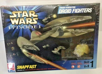 AMT/ERTL Star Wars Episode 1 Trade Federation Droid Fighters Snapfast model kit - Image 1 of 2