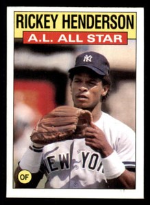 1986 Topps #716 Rickey Henderson AS