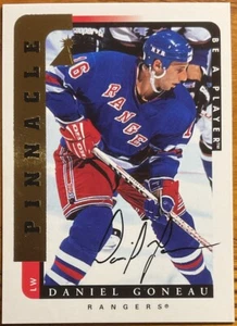 1996-97 Be A Player Autographs Daniel Goneau #107 New York Rangers - Picture 1 of 2