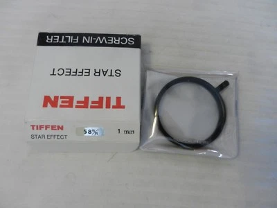 Tiffen Star Effect 58 mm 4 Point 1MM Star Screw In Filter for SLR Cameras - Image 1 of 3