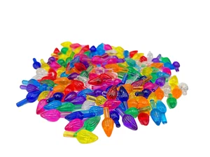 NEU Keramik Weihnachtsbaumbeleuchtung 100 bunte kleine Lichter Birnen - Bild 1 von 4