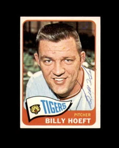 Autógrafo de los Tigres de Detroit Topps 1965 firmado a mano Billy Hoeft - Imagen 1 de 2