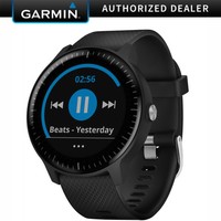 Garmin Vivoactive 3 Music GPS Smartwatch Black with Silver Hardware 010-01985-01