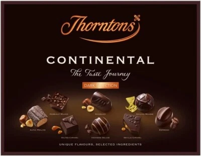 Thorntons Continental Dark Chocolate Gift Box | Chocolate Hamper | Christmas. - Image 1 of 4