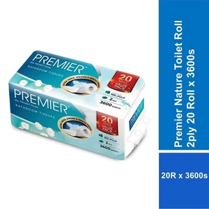 Premier Nature Toilet Roll 2ply 20 Roll x 3600s - Picture 1 of 3