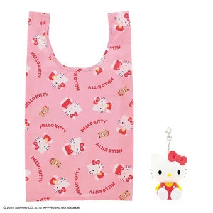 Sanrio Hello Kitty Eco Shopping Bag with Pouch 10in x 5in x 18in Tote bag - Picture 1 of 6