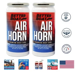 2er Pack Marine Lufthorn Nachfüllpackungen - Essential Safety Alert, 1,4oz Dosen für Bootfahren - Bild 1 von 8